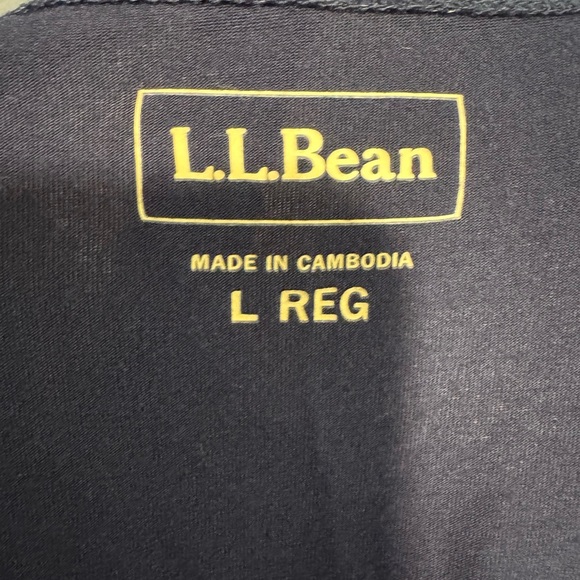 L.L. Bean Navy Blue V-Neck Sleeveless Midi Sundress - Picture 4 of 5